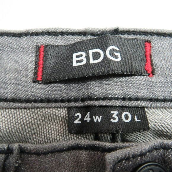 BDG High Rise Cigarette Ankle Jeans Women's Size 24 Medium Wash Gray Denim 24X30 - Picture 3 of 11